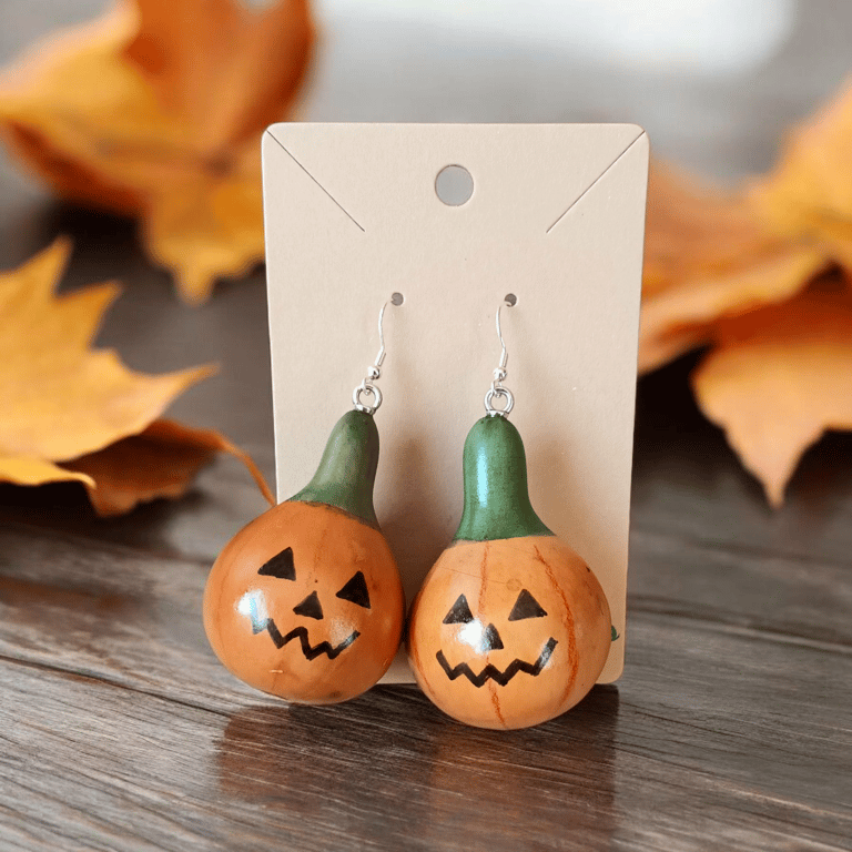 Pumpkin Gourd Earrings