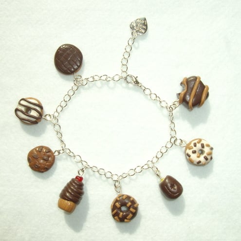 Chocoholics charm bracelet