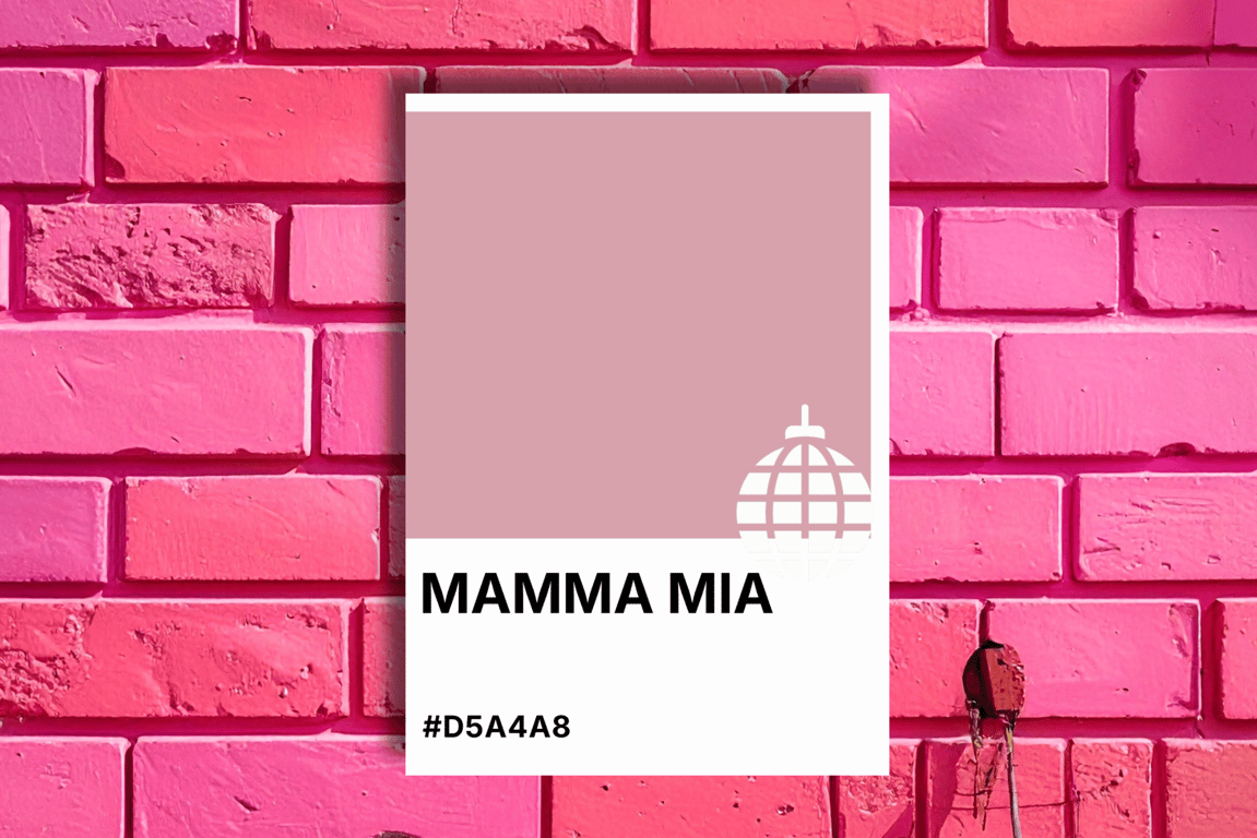 Mother's Day MAMMA MIA Greeting Card – Colour Swatch Series (A6 Blank Inside)
