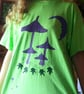 Hand painted mushroom t shirt