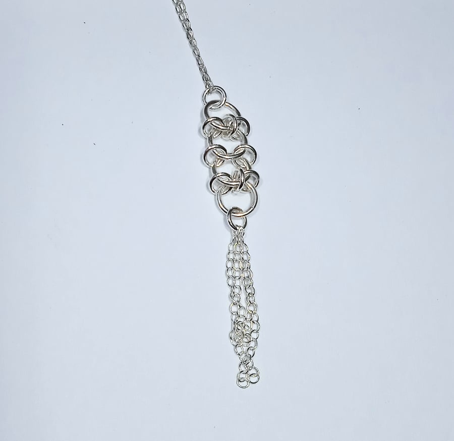 Sterling Silver Pendant Necklace (NKSSPDCM1) - UK Free Post