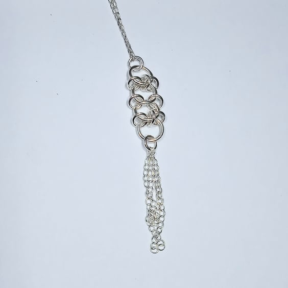 Sterling Silver Pendant Necklace (NKSSPDCM1) - UK Free Post