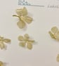 Metallic Silk Organza Gold or Silver Apple Blossom Flowers
