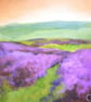 "Twilight Heather" Original Small Acrylic Landscape Painting - Image 1