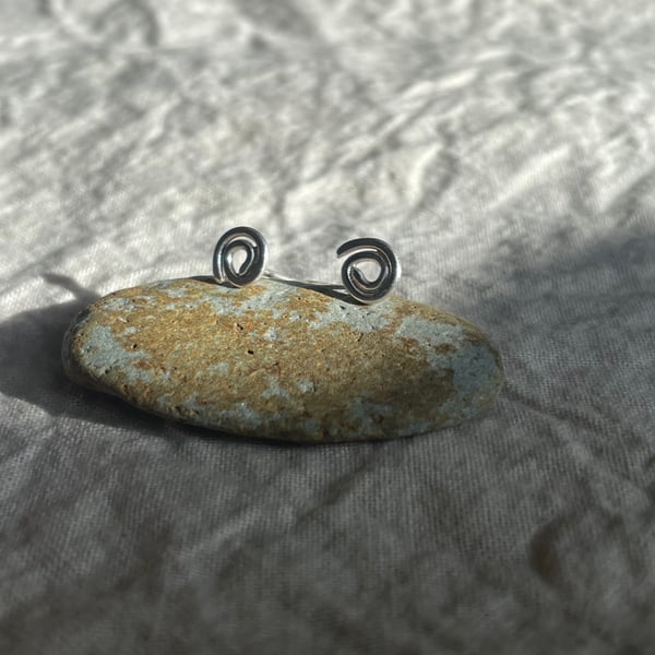 Spiral Studs - Recycled Sterling Silver