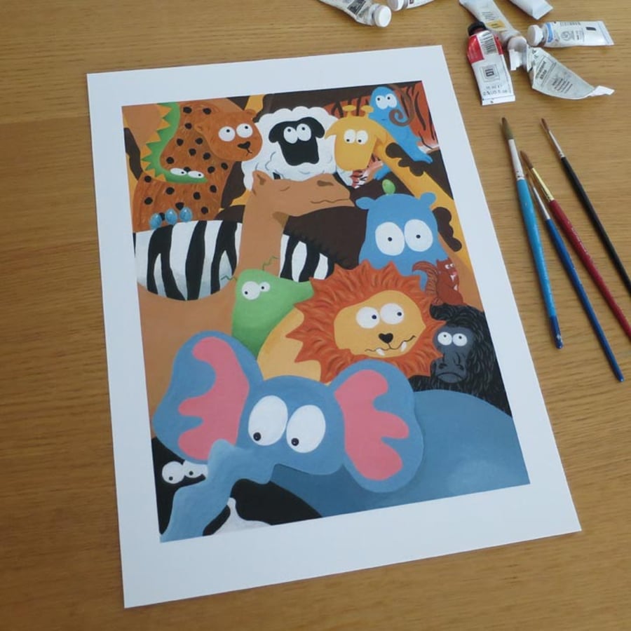 Animals & Aliens Print Large