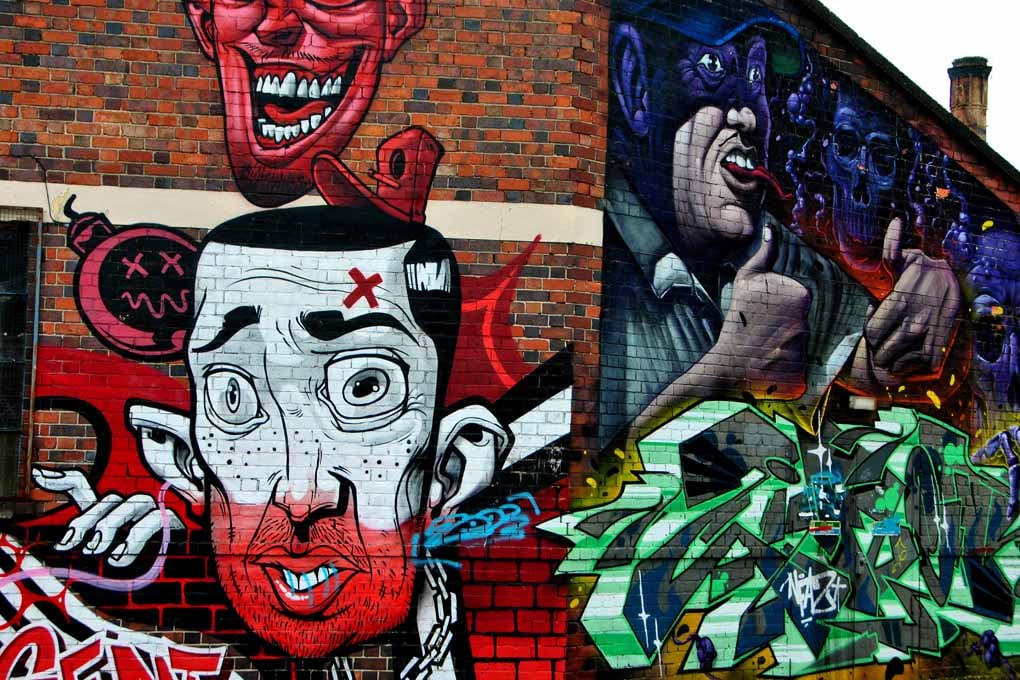 Street Art Graffiti Digbeth Birmingham UK Photograph Print