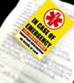 In case of emergency card, plastic cover , plus  Medic form - Image 3