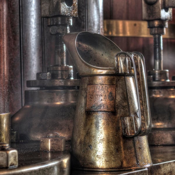 Steam oil can print