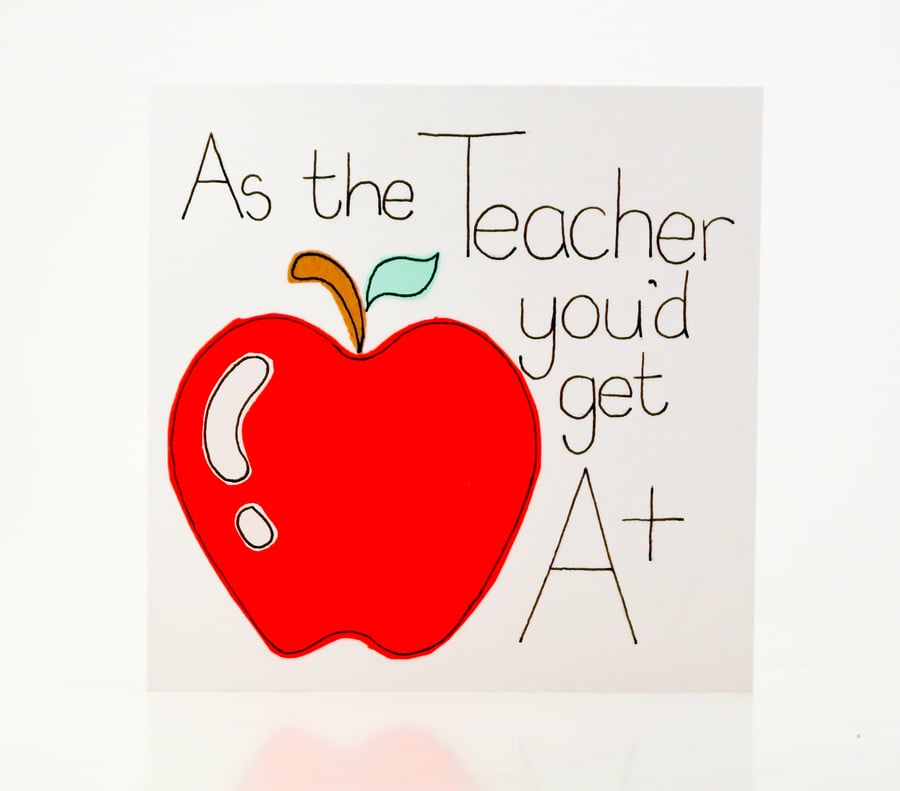 Greeting Card - Teacher Card - Teacher Thank You card - Teacher Appreciation 