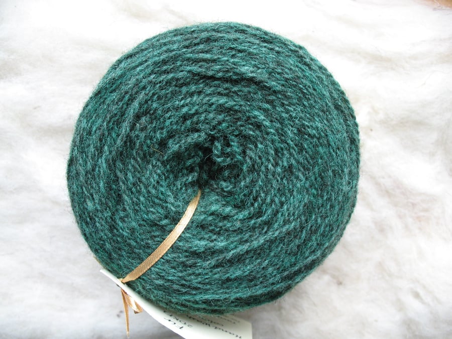 Hand-dyed Pure Jacob Double Knitting (Sport) Wool Fir 100g