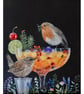 Colourful Limited Edition Print of birds and cocktails - Image 3