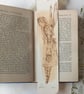 Hand printed fairy folk bookmark with handmade envelope  - Image 2