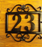 Number Plaque............................Wrought Iron (Forged Steel) Custom Made