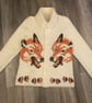 Crocheted and embroidered fox jacket - Image 2