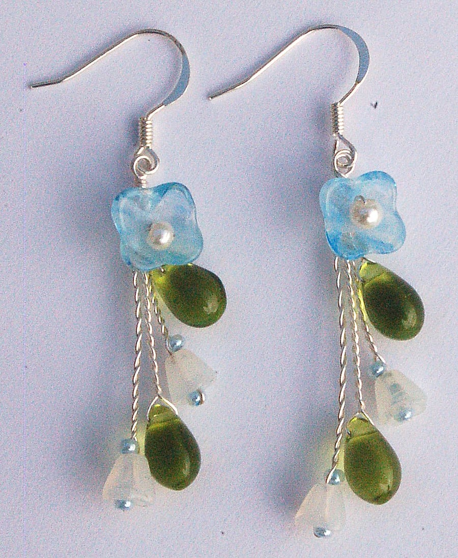 Spring flowers earrings