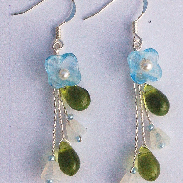 Spring flowers earrings