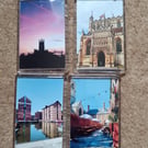 Photography fridge magnet set of 4 featuring Gloucester 