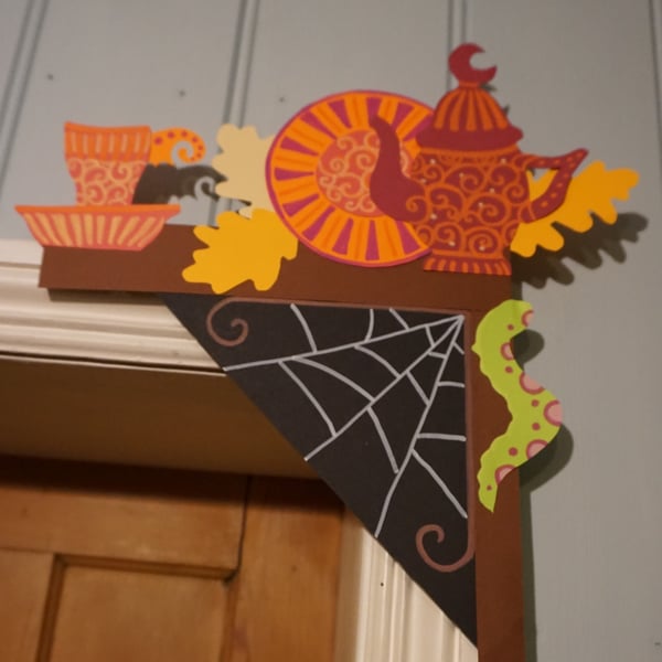 Hand made Halloween or Autumn corner decoration