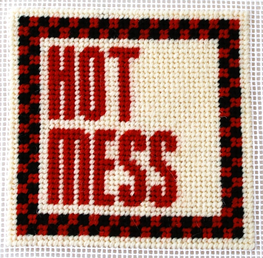 HOT MESS Needlepoint Pattern – Digital Tapestry Chart PDF