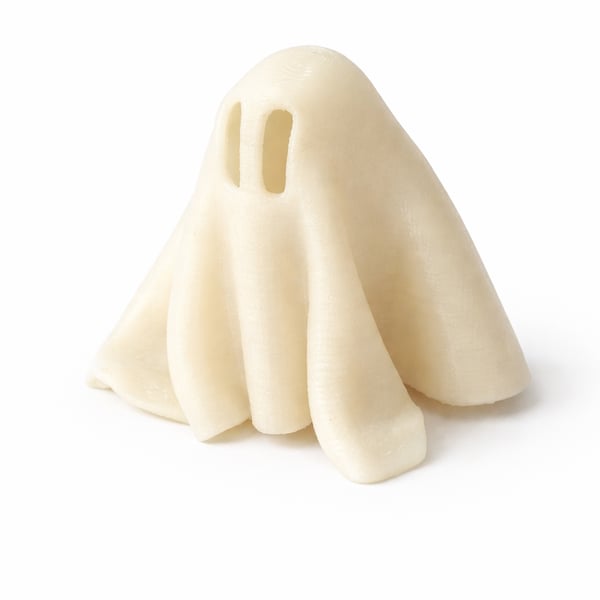 Minimal Ghost Ornament – 3D Printed Decorative Figure