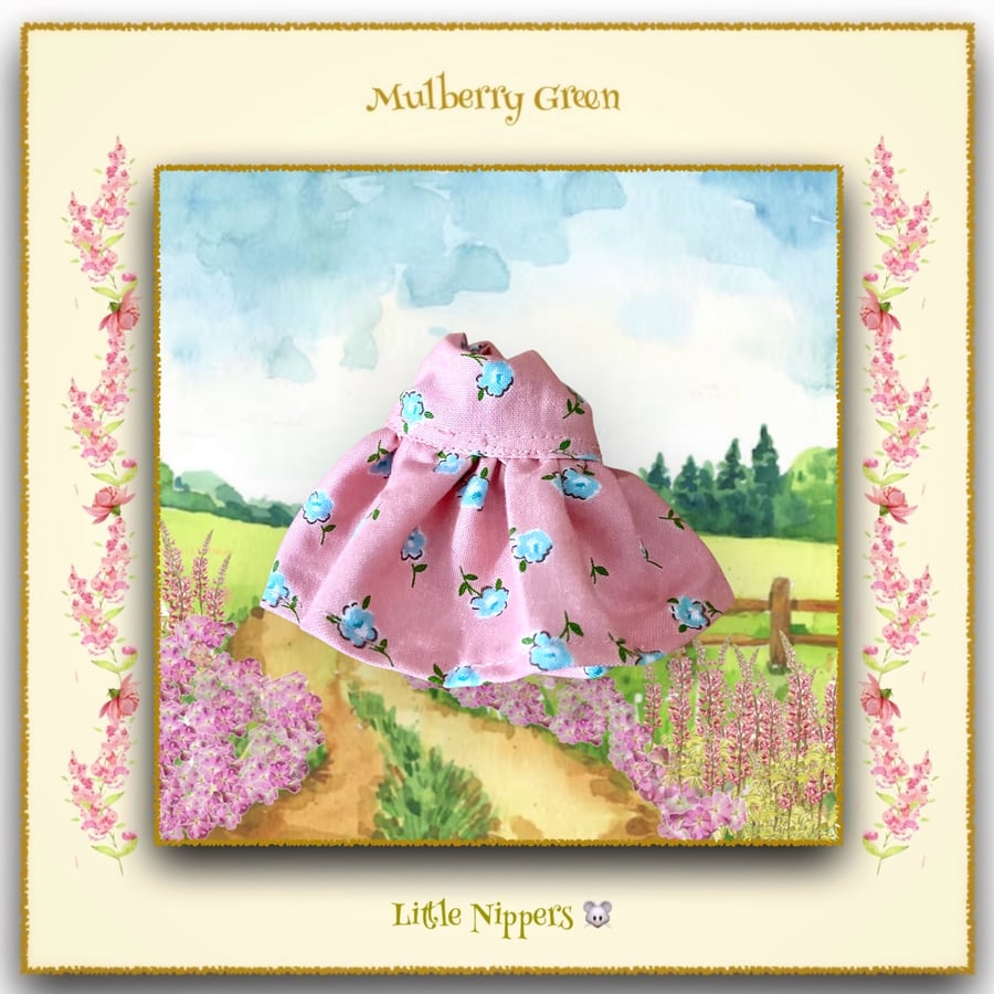 Little Nippers Blue Roses Dress 