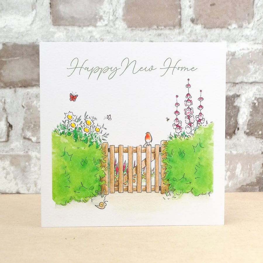 New Home Card Garden Gate
