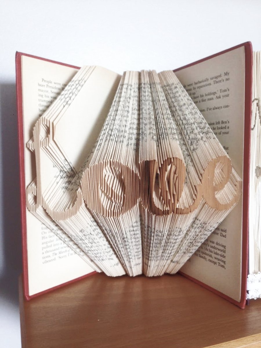 Love 5 MMF Book Folding Pattern - EMAILED PDF PATTERN