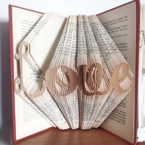 Love 5 MMF Book Folding Pattern - EMAILED PDF PATTERN