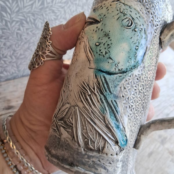 Crow and moon mug second