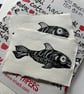 Linocut Fish A5 - Image 2