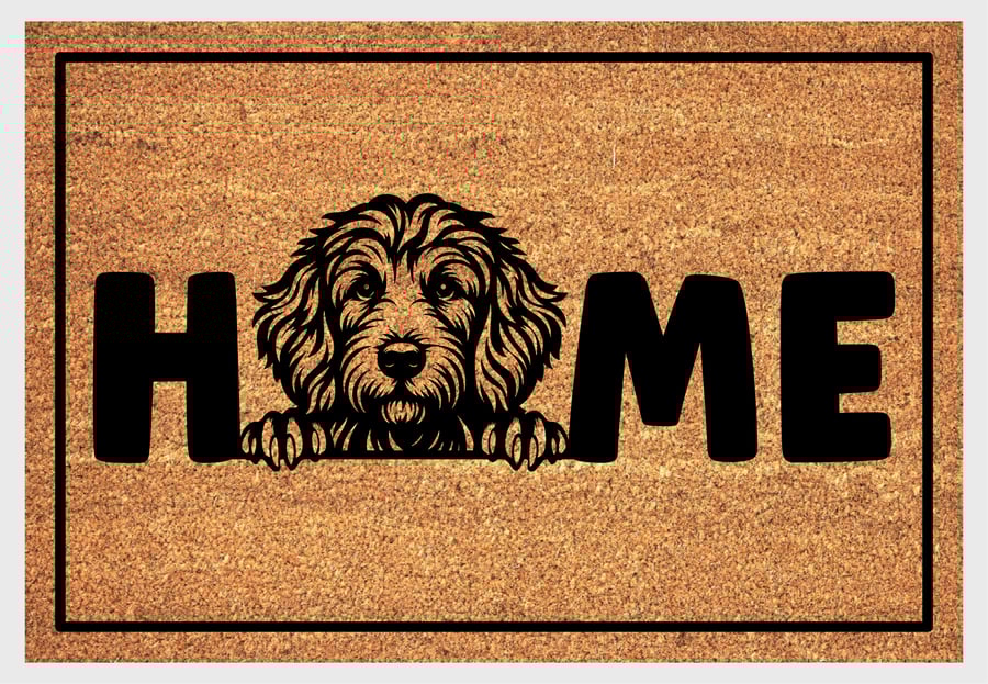 Goldendoodle Home Door Mat No.2 - Goldendoodle Welcome Mat - 3 Sizes