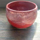 Handmade red bowl