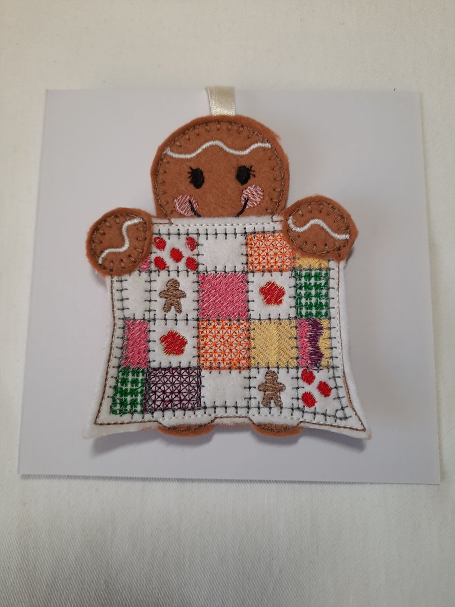 Patchwork Quilt Hanging Decoration Gift Card