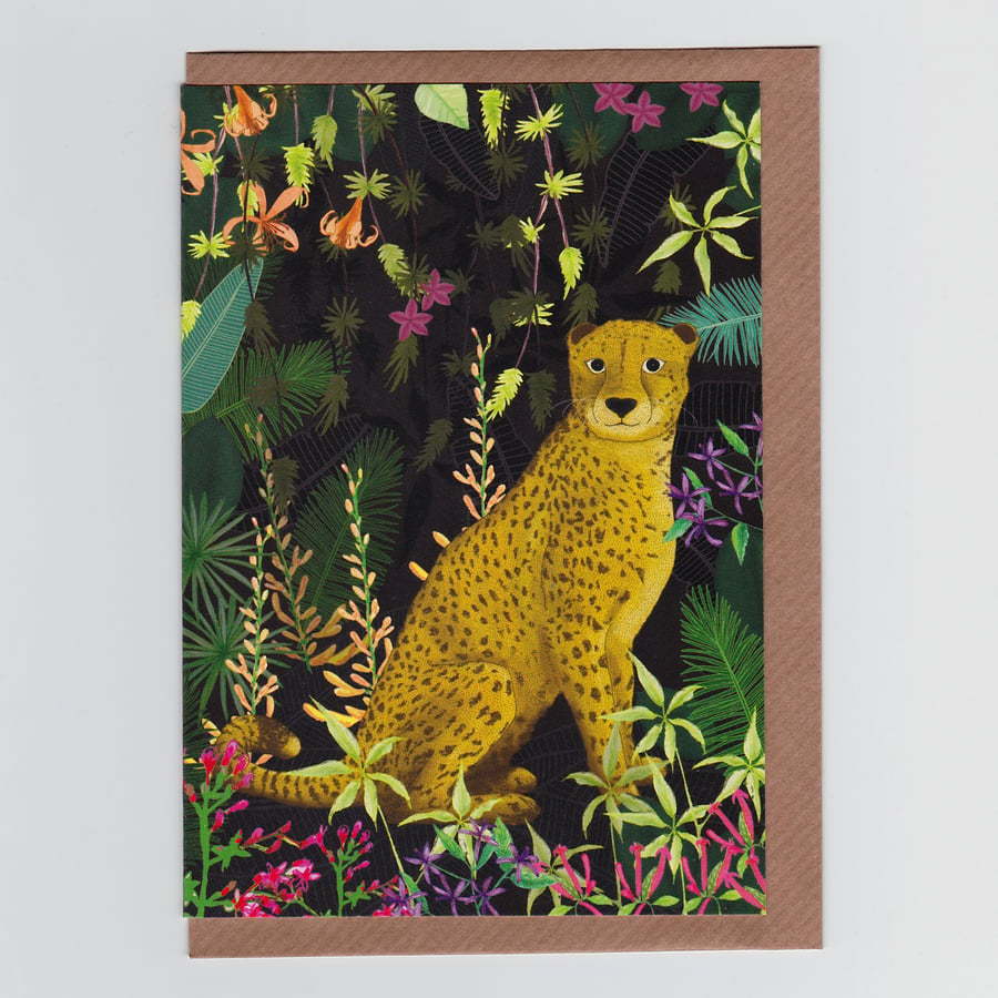 Jungle Cheetah, Greetings Card