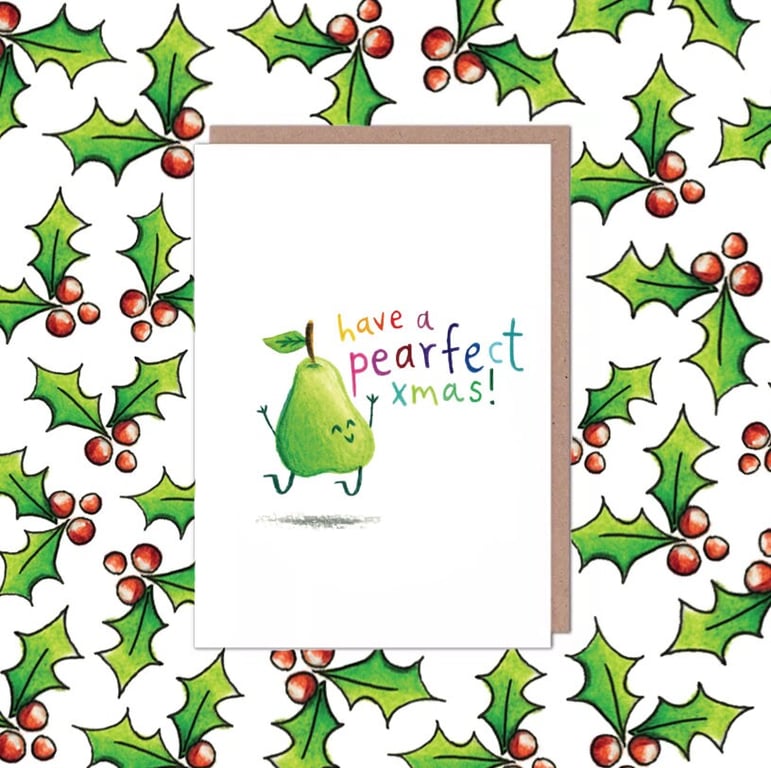 Pearfect Christmas Card