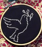 Simple Peace Dove w Olive Branch Christmas Card Counted Cross Stitch Pattern PDF
