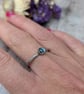 Sterling Silver Topaz 'Starlight' Patterned Stacking Ring - JBJ9009 - Image 7
