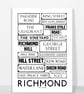 RICHMOND STREETS A3 Print - Image 2