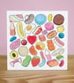 Little Sweets Collection greetings card – Blank inside, FSC certified, 148x148mm