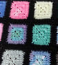 Hand crocheted King size traditional vintage style granny square blanket   - Image 5
