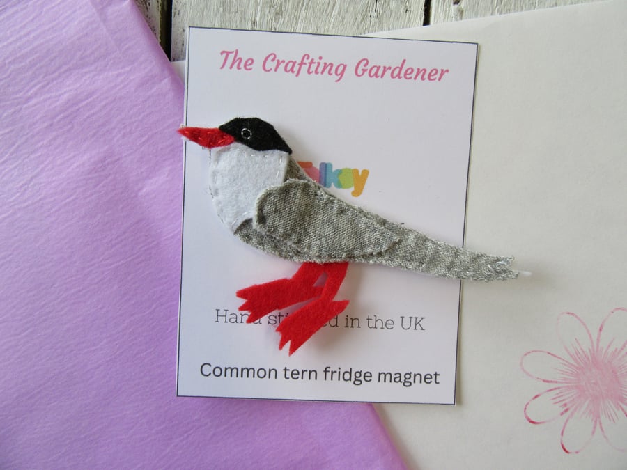 Common tern magnet, bird fridge magnet