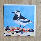 Bird On The Beach Greeting Card 6x6 Inch