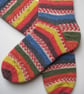 hand knit mens wool socks size 8-10 - Image 3