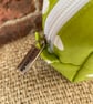 Lime Green Polka Dot Box Pouch - Image 4