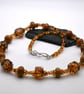 lampwork glass and citrine gemstone necklace - Image 4