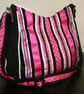Black, Pink and White flower Handbag - Image 4
