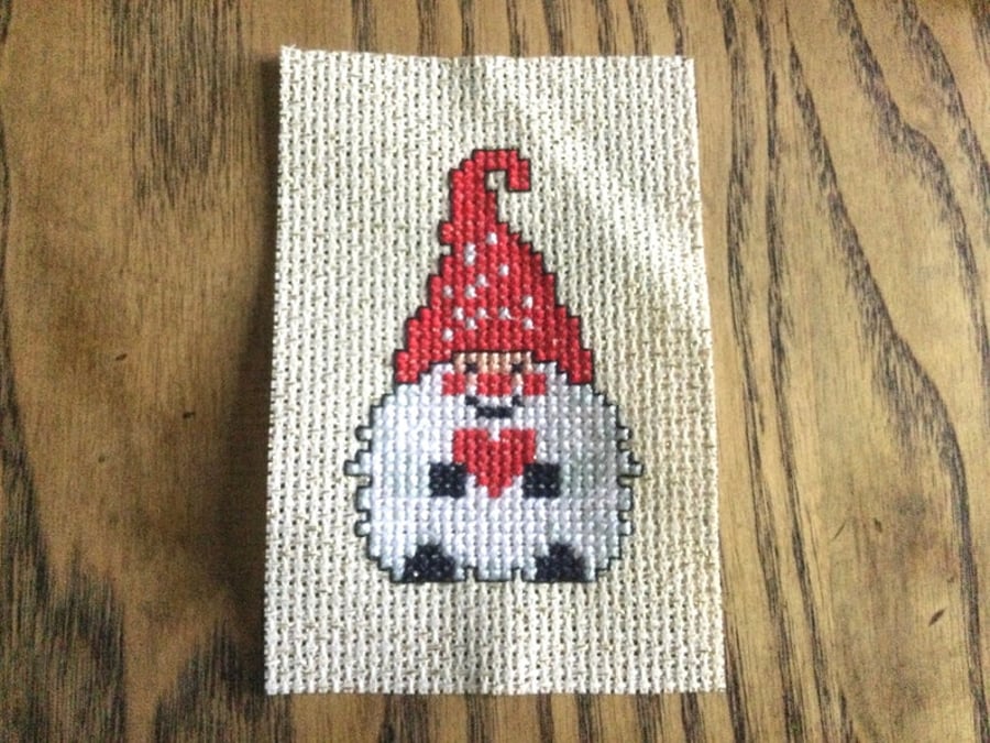 Little cross stitch card toppers, key rings, scrapbooking, journal, patches