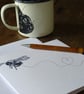 Bumble Bee Greetings Card - mothers day, bee lover, gardener card - Image 5