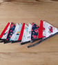 Mini bunting handmade in a transport theme, ideal for room or party decoration